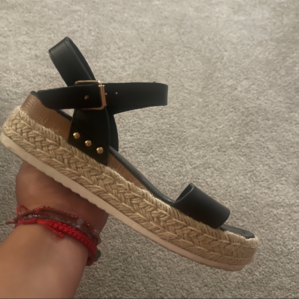 Black Platform Sandals